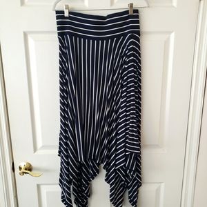 Cabi blue and white striped skirt very comfy with layers of cloth at the bottom